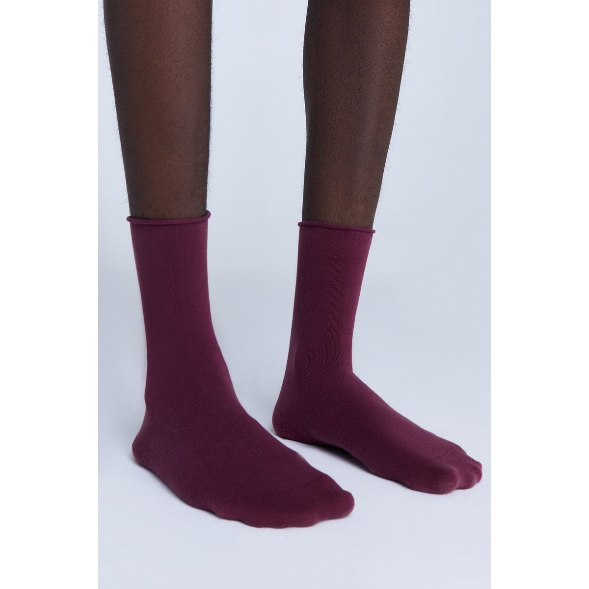 Bio-Baumwoll-Socken mit Rollrand Unisex – 6er Pack
