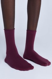 Bio-Baumwoll-Socken mit Rollrand Unisex – 6er Pack
