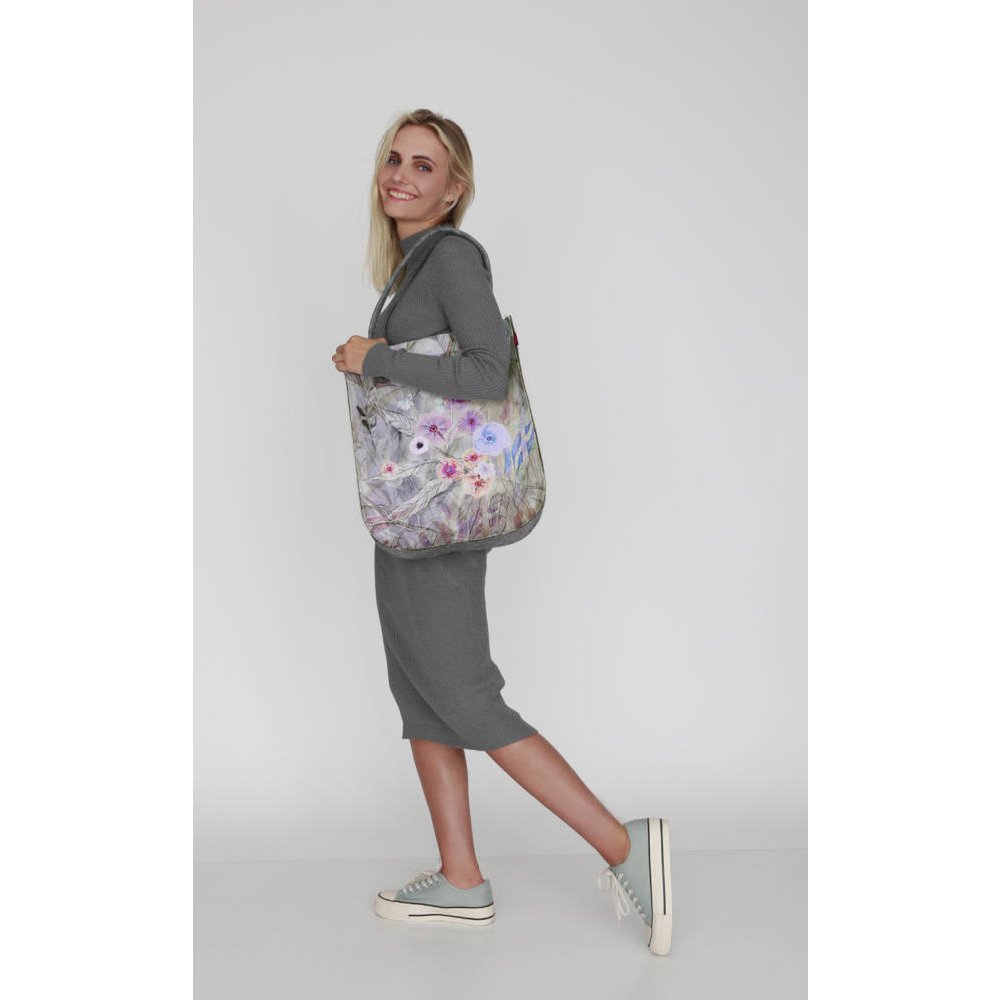Primavera Shoulder Bag In Felt City Line Bertoni