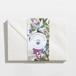 Umschläge 10er Set C6 créme gepunktet aus italienischem Papier