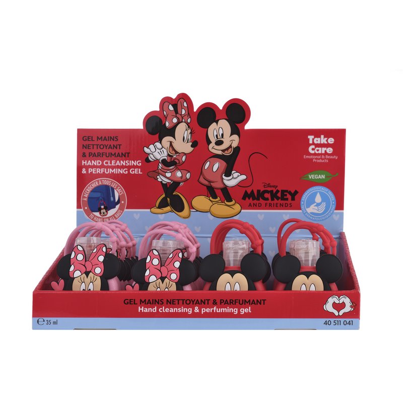 Mickey & Minnie Handreinigungsgel mit Silikonhülle – 35 ml