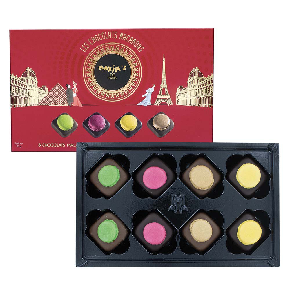 Karton mit 8 Pralinen „Macarons“