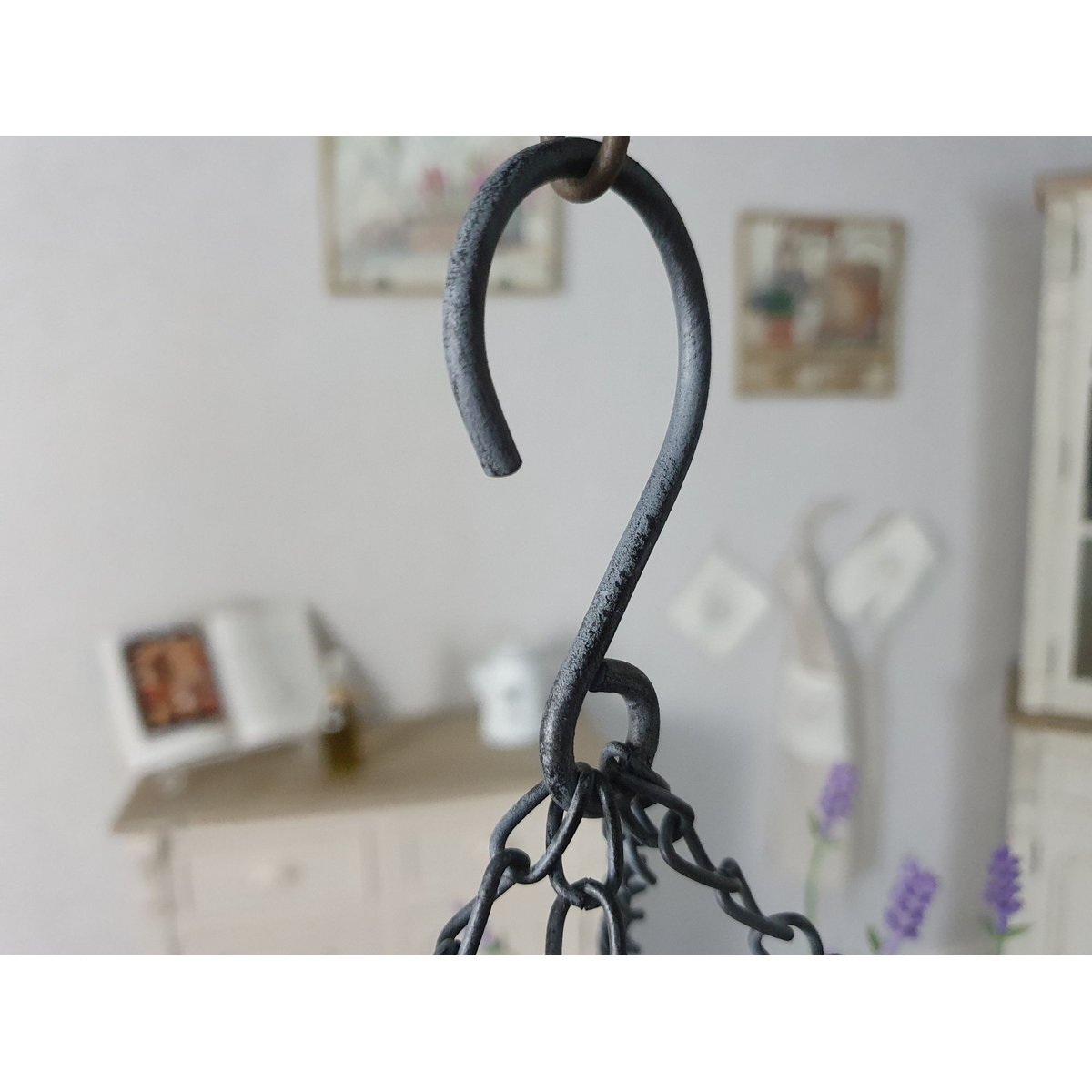 Appendipentola in ferro - grigio 60 cm