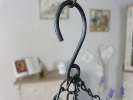 IJzeren pottenhanger - grijs 60cm