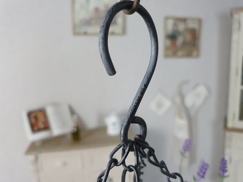 Iron pot hanger - gray 60cm