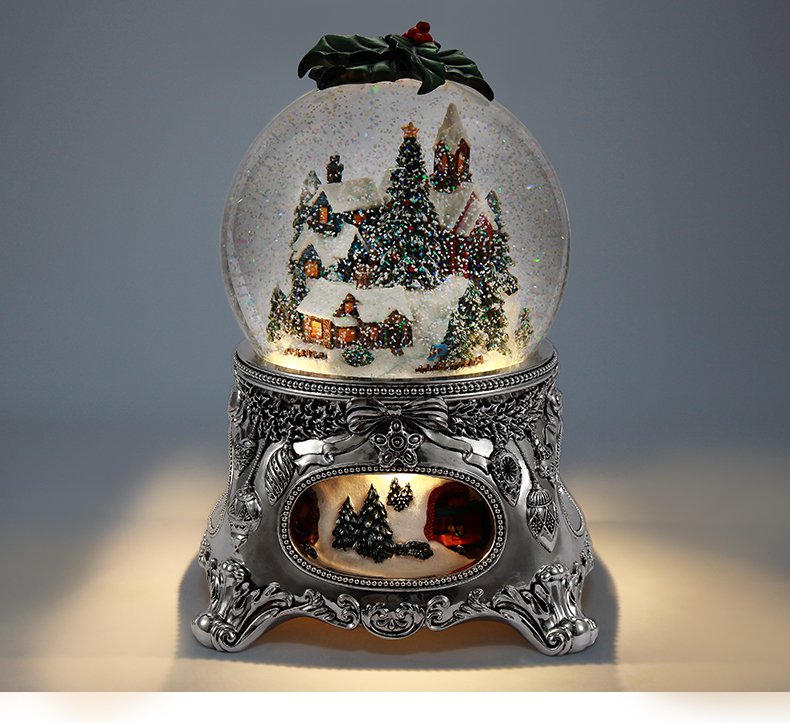 Magnifica palla di neve musicale “Christmas Story”, con illuminazioni, Tempesta di neve automatica