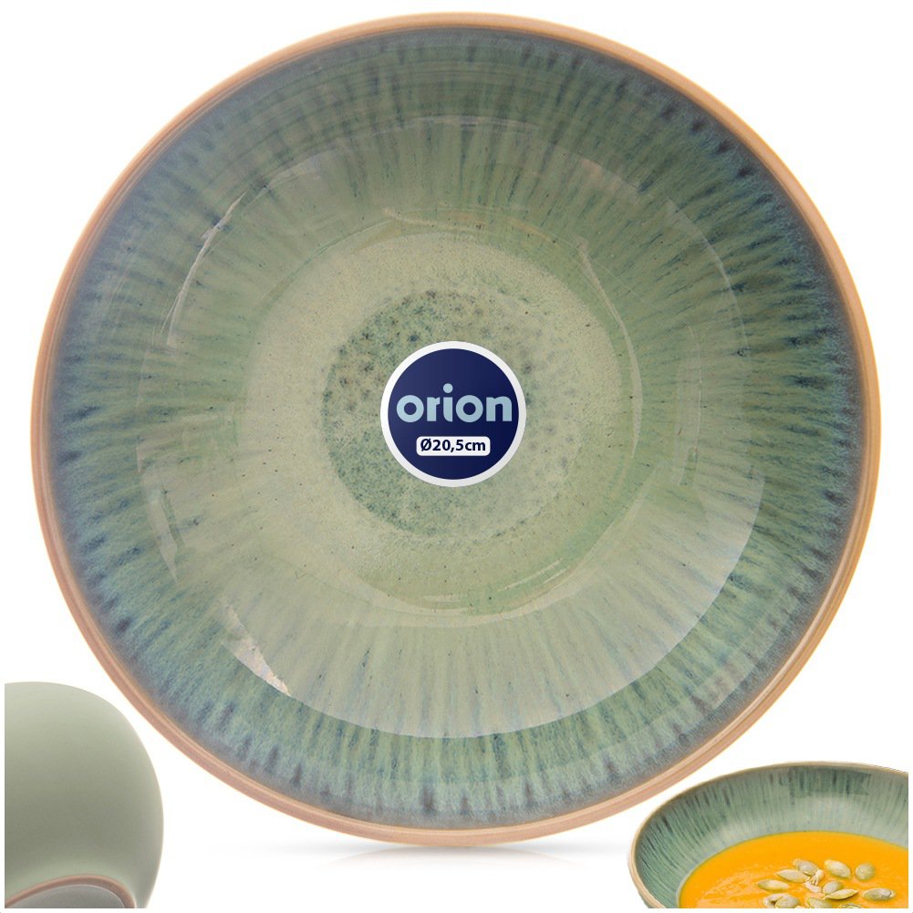 Miska zupa ceramiczna zielona 20,5 cm, 900 ml