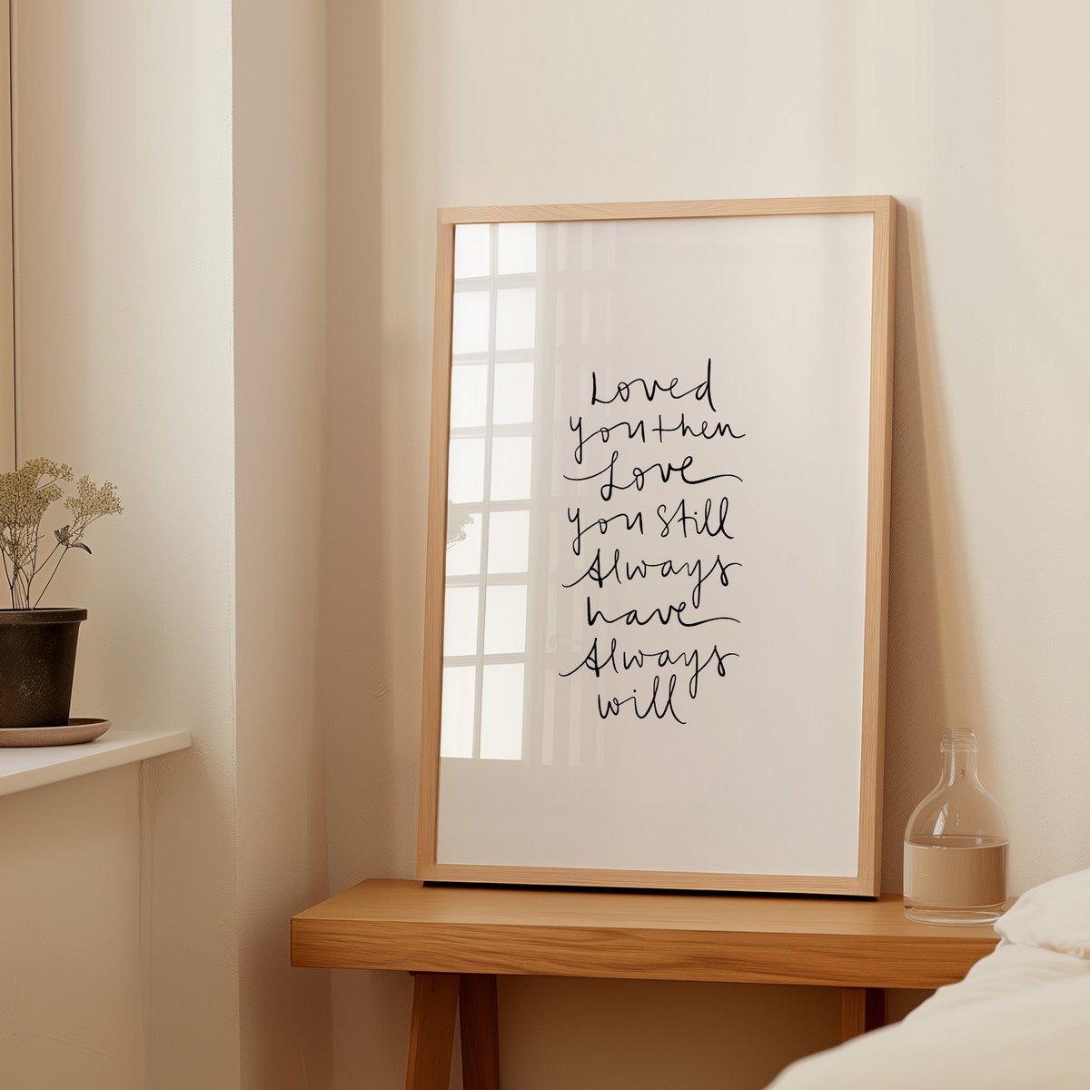 Poster: Loved you then, love you still, always have, always will