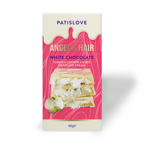 Angel's Hair White Chocolate Pistazyio & Cotton Candy, 90g