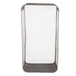 Wandregal 28x15x57 cm grauer Eisenwandregal