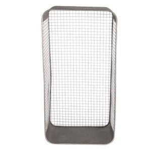 Wandregal 28x15x57 cm grauer Eisenwandregal