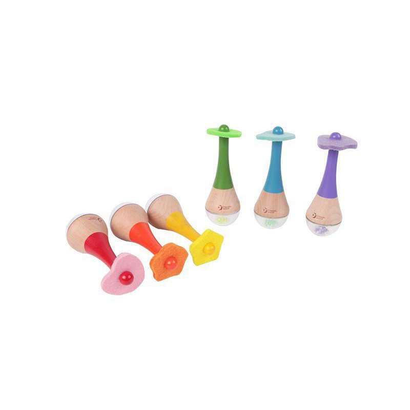 Rainbow Maracas - 5.5x16x5.5cm