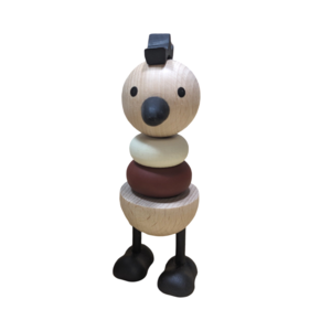 Wooden stacker chicken natural OK 0204