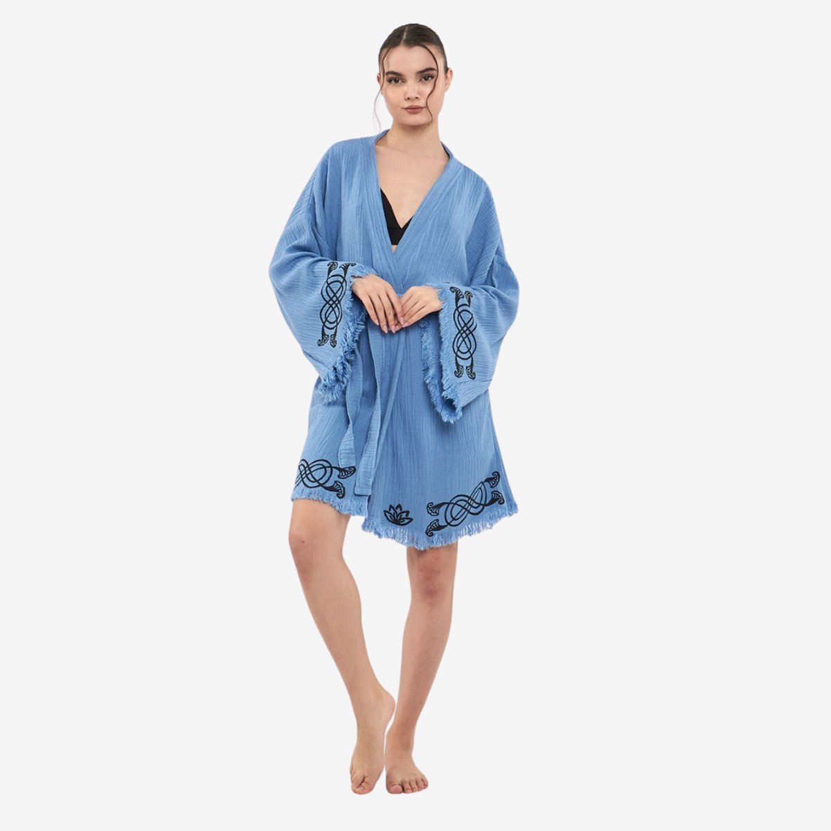 Forever Short Kimono-Azul