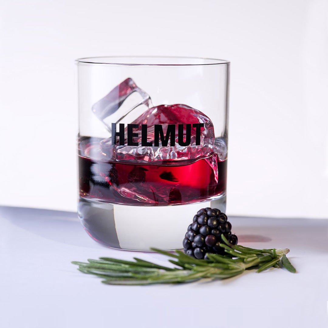HELMUT the glass - aperitif glass with HELMUT lettering