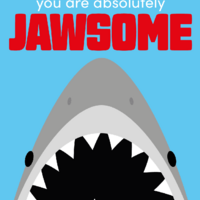 Postcard shark you are absolutely jawsome