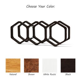 Geometric Wooden Bathroom Roll Holder, Honeycomb‑Inspired Rustic Bath Accessory, Perfect Gift for Housewarming or Home Décor