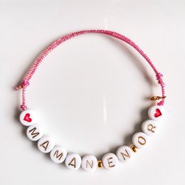 Bracciale in cordoncino per la festa della mamma