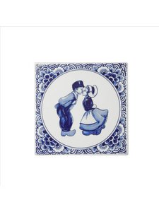 Fliese Kuspaar - Delft Blue - 13 cm