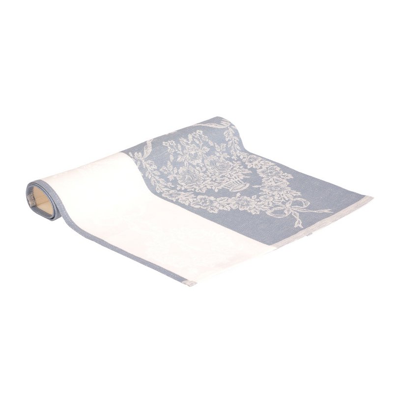 Paño de cocina medio lino "FLOR"