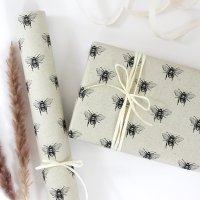 Wrapping paper sheet made of grass paper, 70x50cm, wild bee