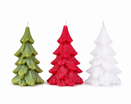 Northern Lights Christmas tree candle