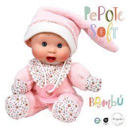 PEPOTE SOFT BAMBOO DISPLAY DOLL 8 UNITS