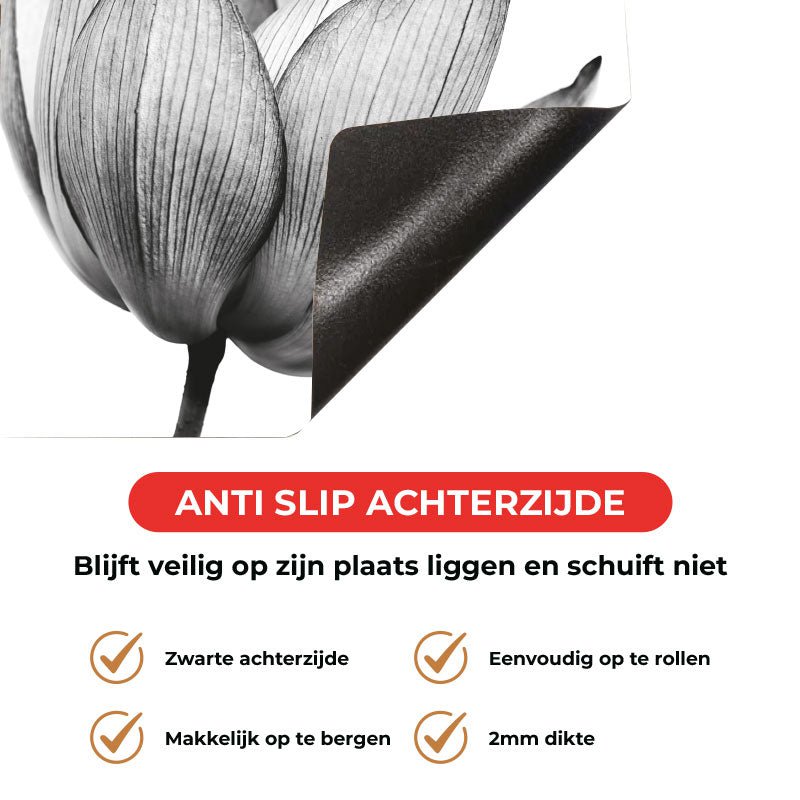 Induktionsschutz - Lotus in Schwarz und Weiß