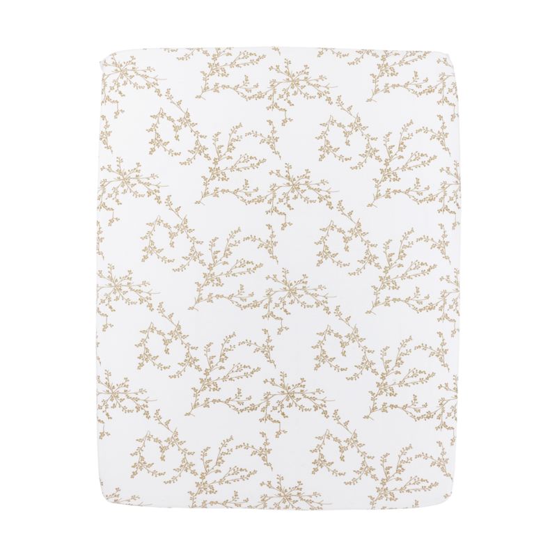 Hoeslaken jersey print Branches Sand
