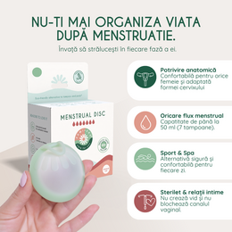 Femi.Eko® universele menstruatieschijf – Duurzaam, herbruikbaar, hoog comfort, capaciteit van 50 ml