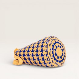 Houndstooth Round Tote Bag | Medianoche