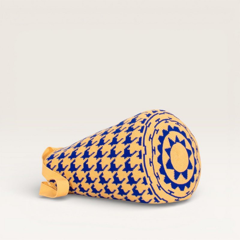 Houndstooth Round Tote Bag | Medianoche