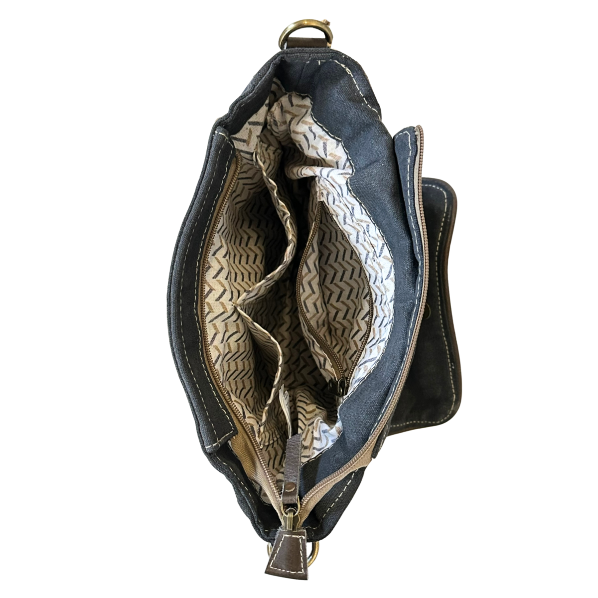Sac messager Sunsa pour femme. Sac à main fabriqué à partir de jeans et de toile upcyclés. Sac bandoulière forme messager. Sac bandoulière de style vintage. Grand sac bandoulière pour femme.