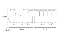 Train boekenplank