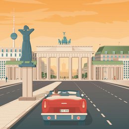 Vintage Berlin plakat | Plakat By Berlin Tyskland