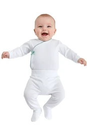 Babyomslags-bodysuit og leggings sæt, børstet