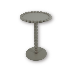 Side Table - Round - Taupe - MDF - 38X55cm