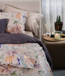 Completo biancheria da letto in rasatello Flora Costera Almond