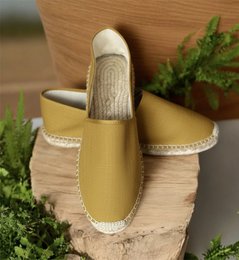Artisanal Espadrilles – Hand Sewn – Made in France - LIOREN Safran Doré