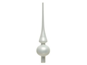 Piek glas mat winterwit Ø6x26cm