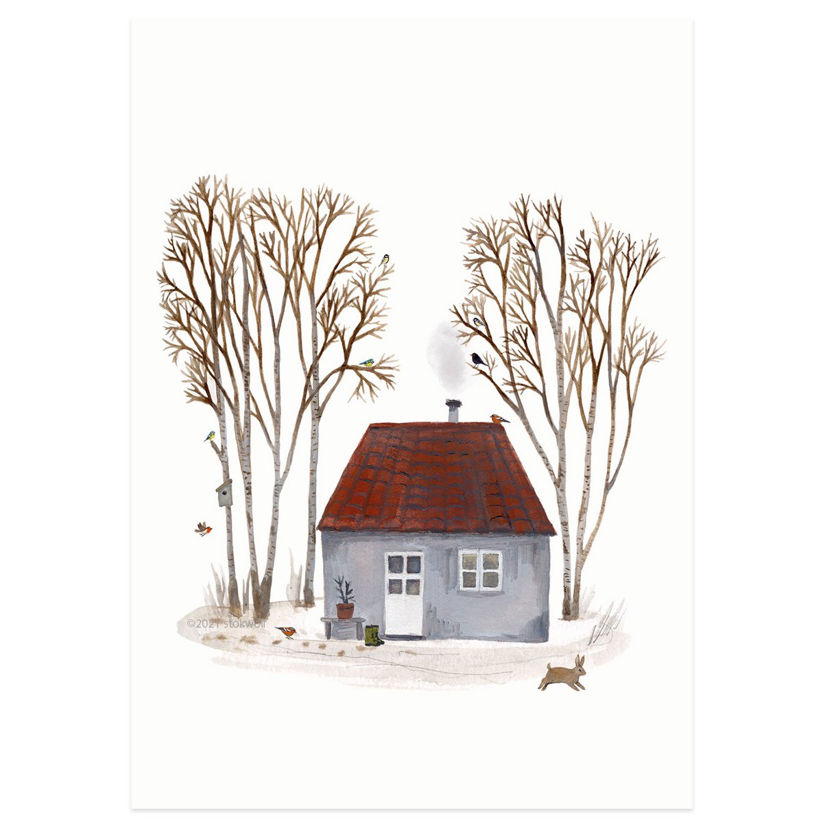 postcard | winter cottage