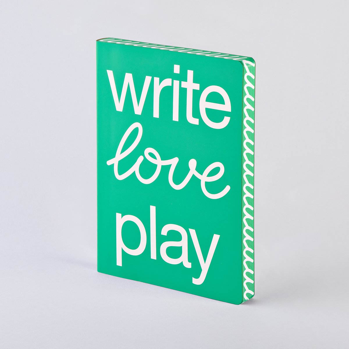Write Love Play - Graphic L | Notebook A5+ | Dotted Journal | 3,5mm dots | 256 numbered pages | 120g Premium-Paper | recycled leather | sustainably produced in Germany 
