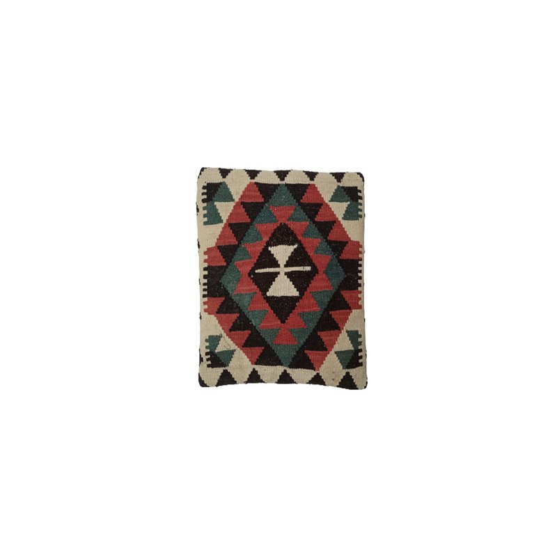 Housse de coussin Moccaccino tissé à la main Kilim