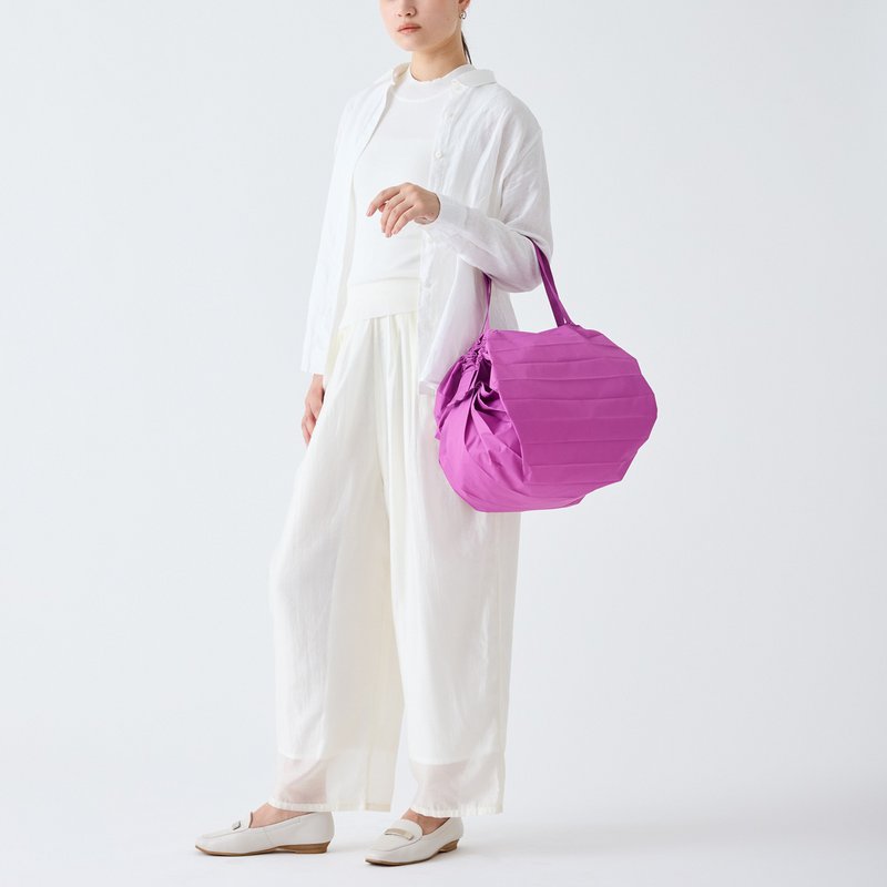 Sac shopping pliable compact Shupatto taille M - Pétale de Pivoine