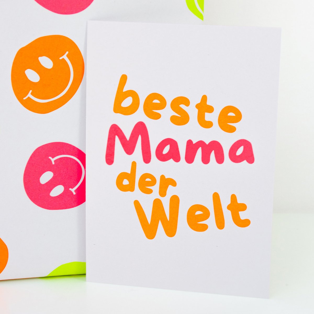 Postkarte "Beste Mama der Welt" aus Recyclingpapier