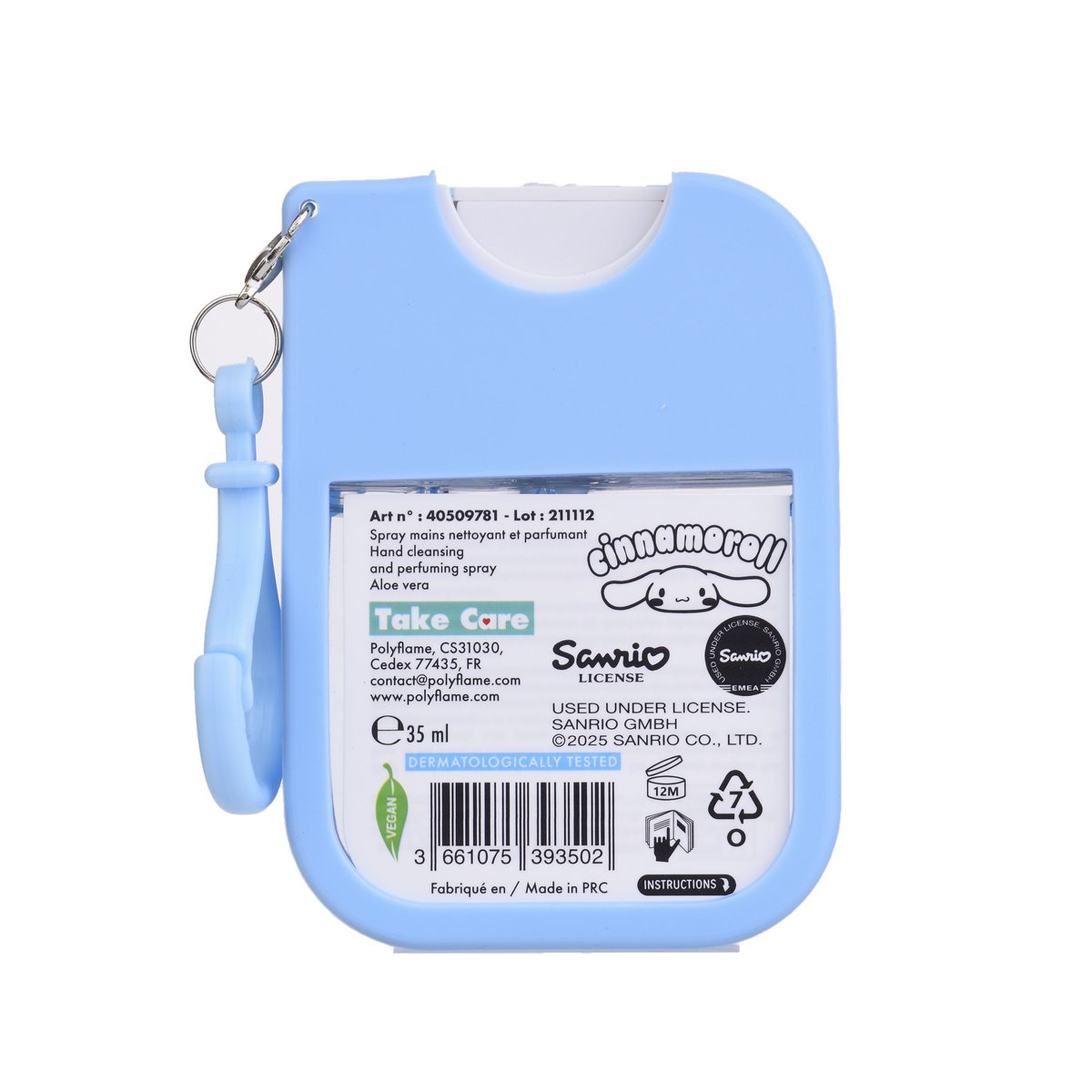 Aloe vera cleaning spray and cinnamoroll silicone case -35ml