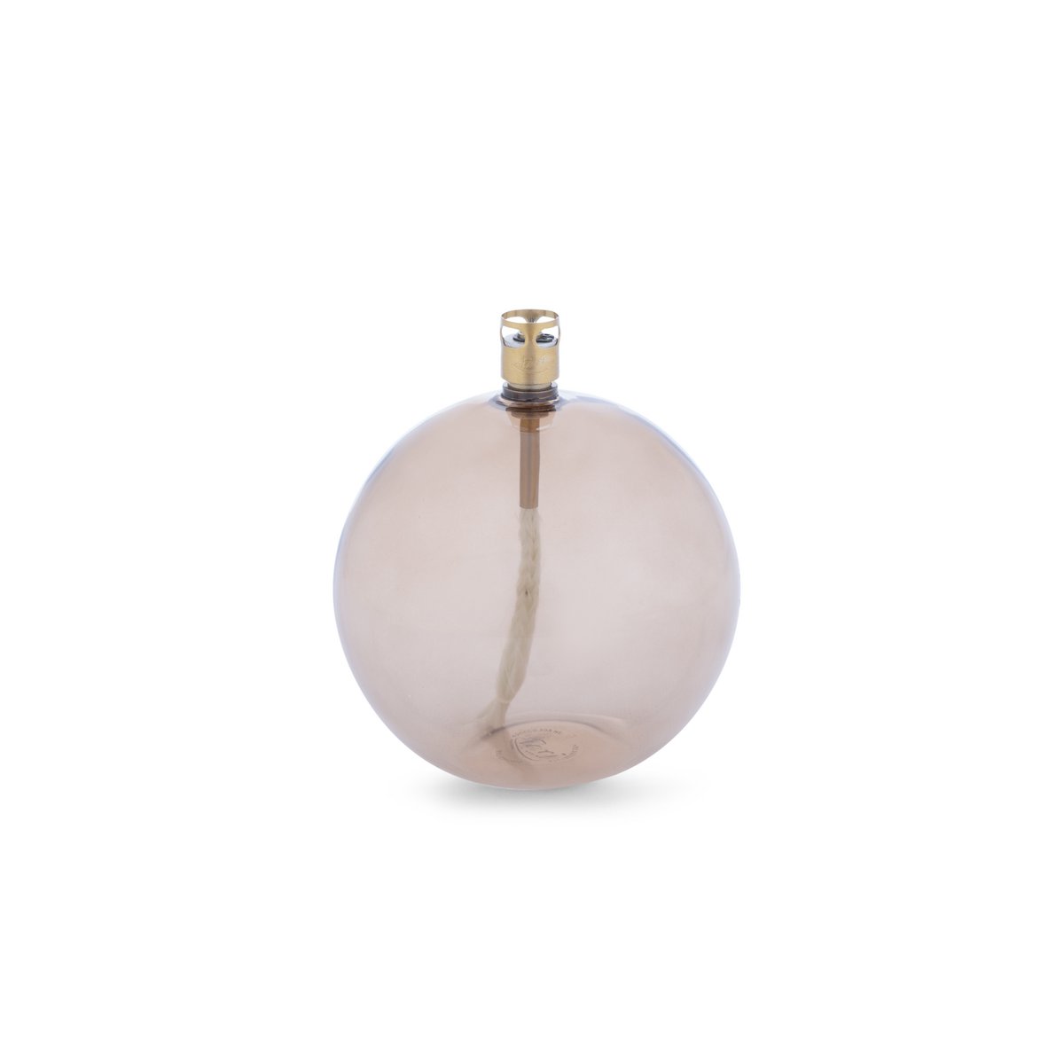 Olielamp Rund champagne messing M