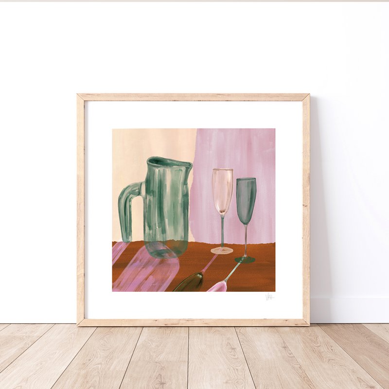 Stampa artistica da cucina ad acquerello