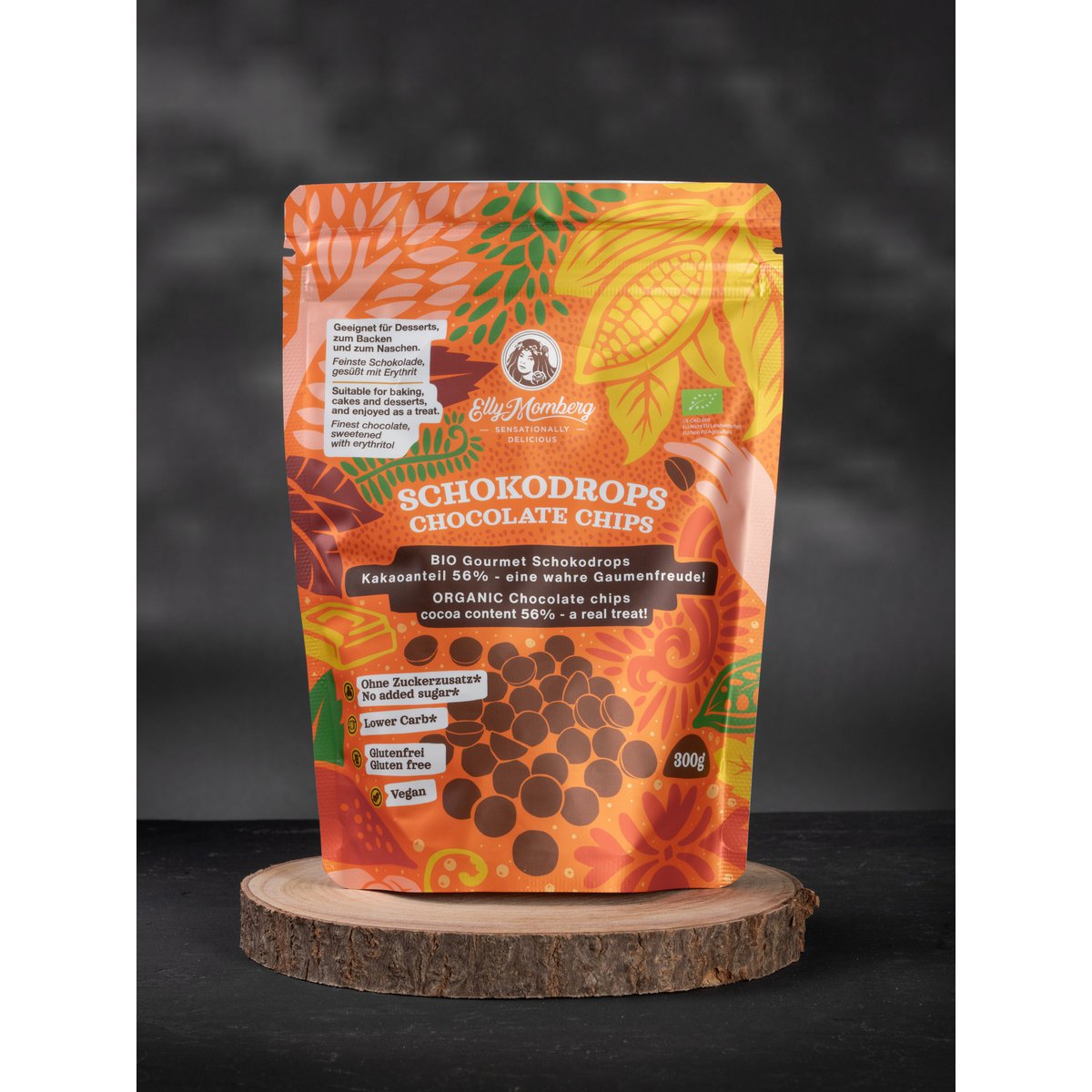 Organic Keto Chocolate Drops 56% | without added sugar I 300g