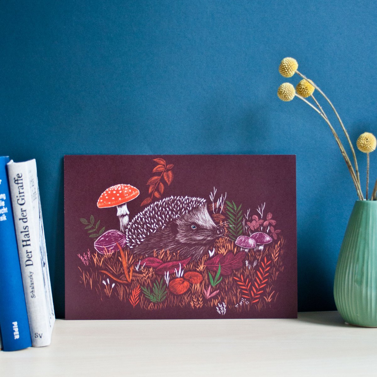 Hedgehog Poster A4